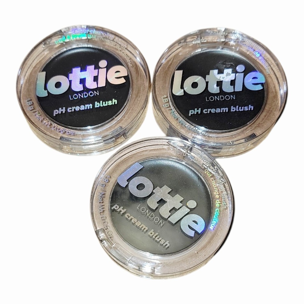 Lottie London pH Cream Blush Onyx 0.06 oz Colour Changing Lot of 3 NEW